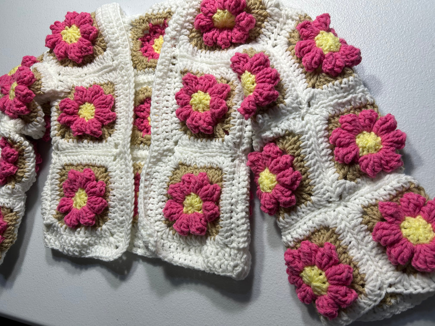 Flower Jacket for Kids Handmade Crochet Limited Edition