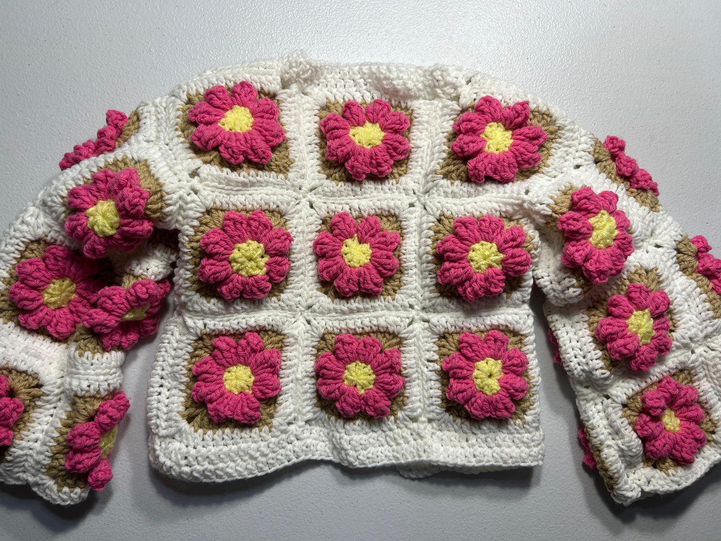 Flower Jacket for Kids Handmade Crochet Limited Edition